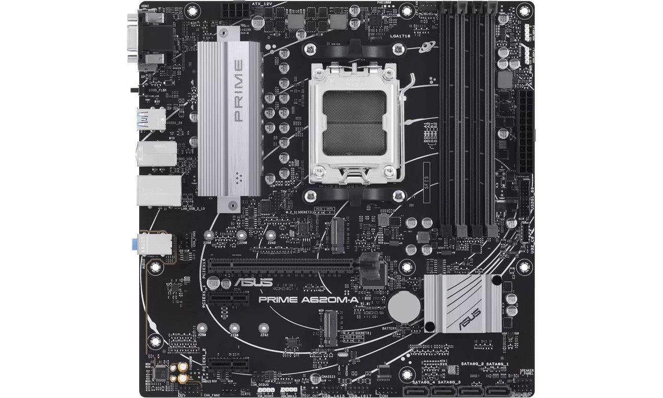 ASUS PRIME A620M-A Chłodzenie