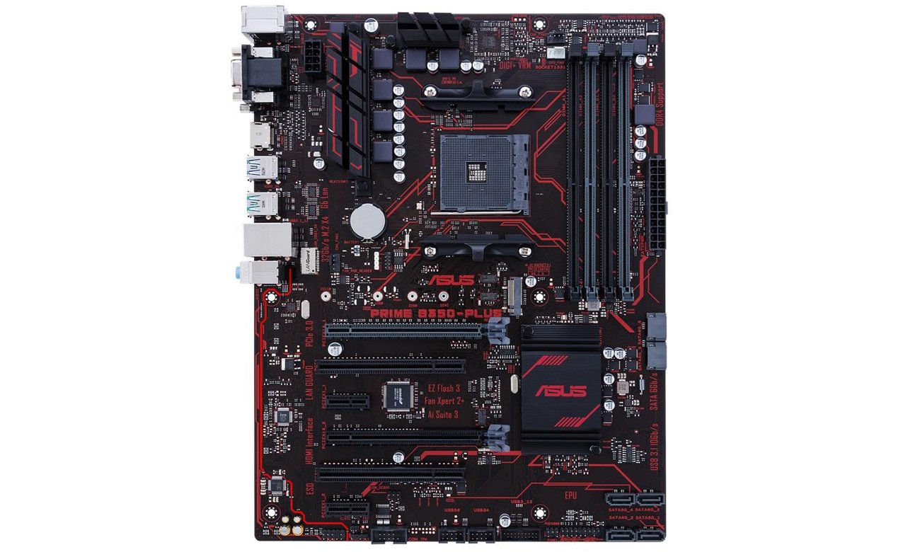 Płyta główna ASUS PRIME B350-A PLUS Przód