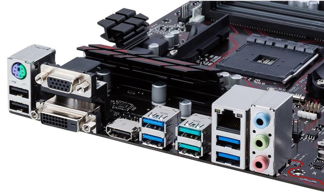 Płyta główna ASUS PRIME B350-A PLUS Porty