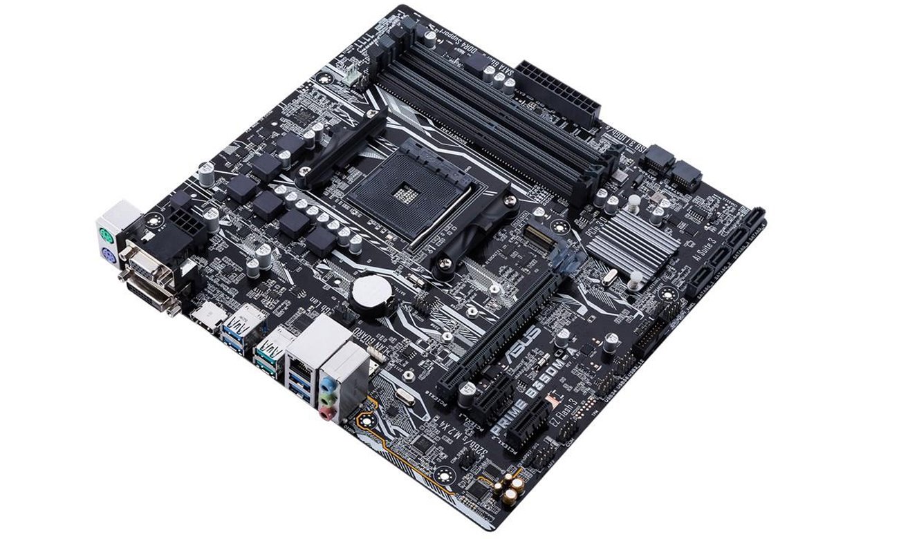 Płyta główna ASUS PRIME B350M-A Widok z góry