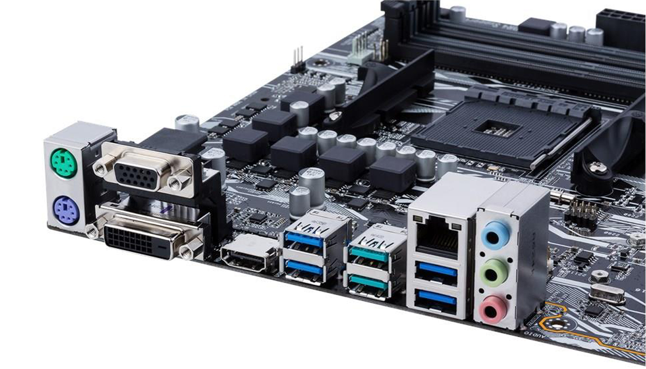 Płyta główna ASUS PRIME B350M-A Porty