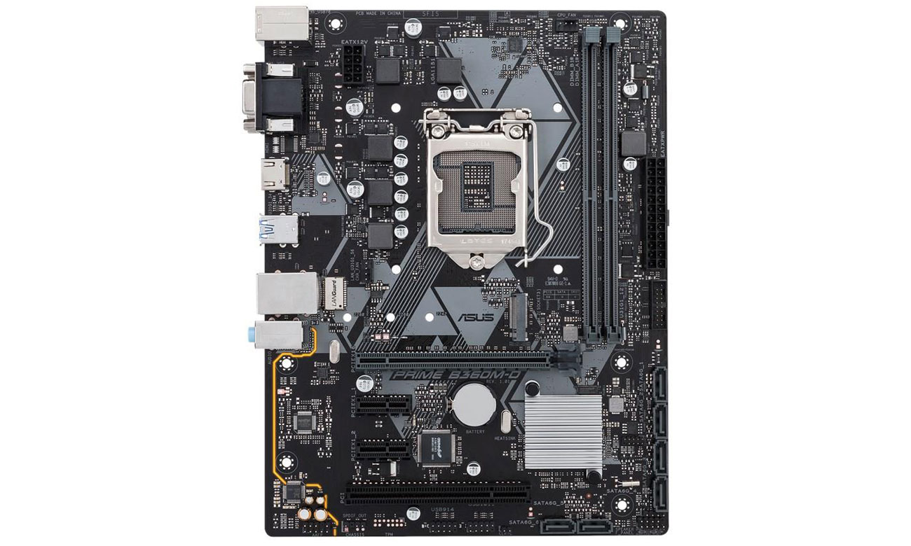 Asus Prime B360M-D Chłodniejsza konstrukcja