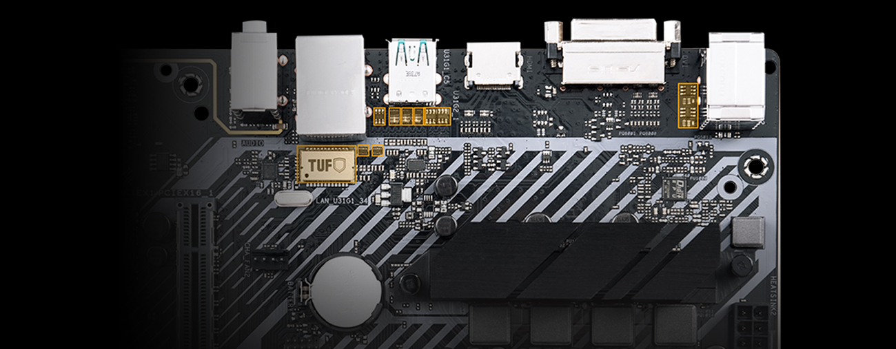 ASUS PRIME B450M-PLUS wytrzymałe komponenty tuf