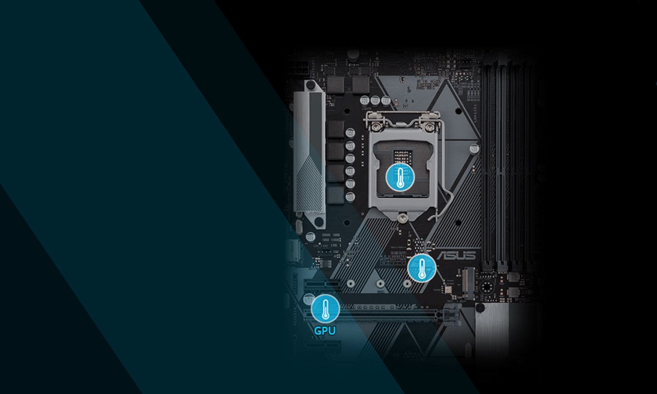 Płyta główna Asus PRIME H310M-D aplikacja chłodniejsza konstrukcja