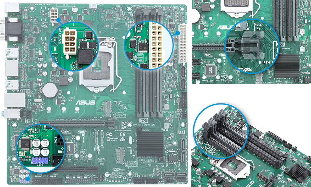 ASUS Prime H310M-C Prosty montaż Bezproblemowa wymiana modułów