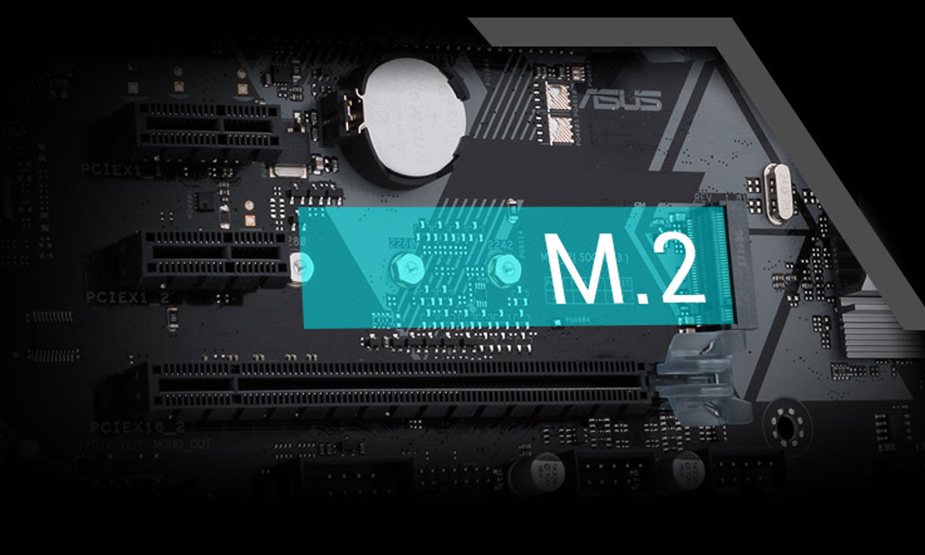 ASUS Prime H310M-E Przyspiesz z wbudowanym gniazdem M.2