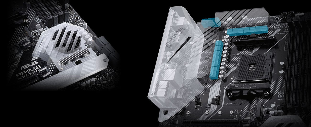 ASUS PRIME X570-PRO - Chłodzenie