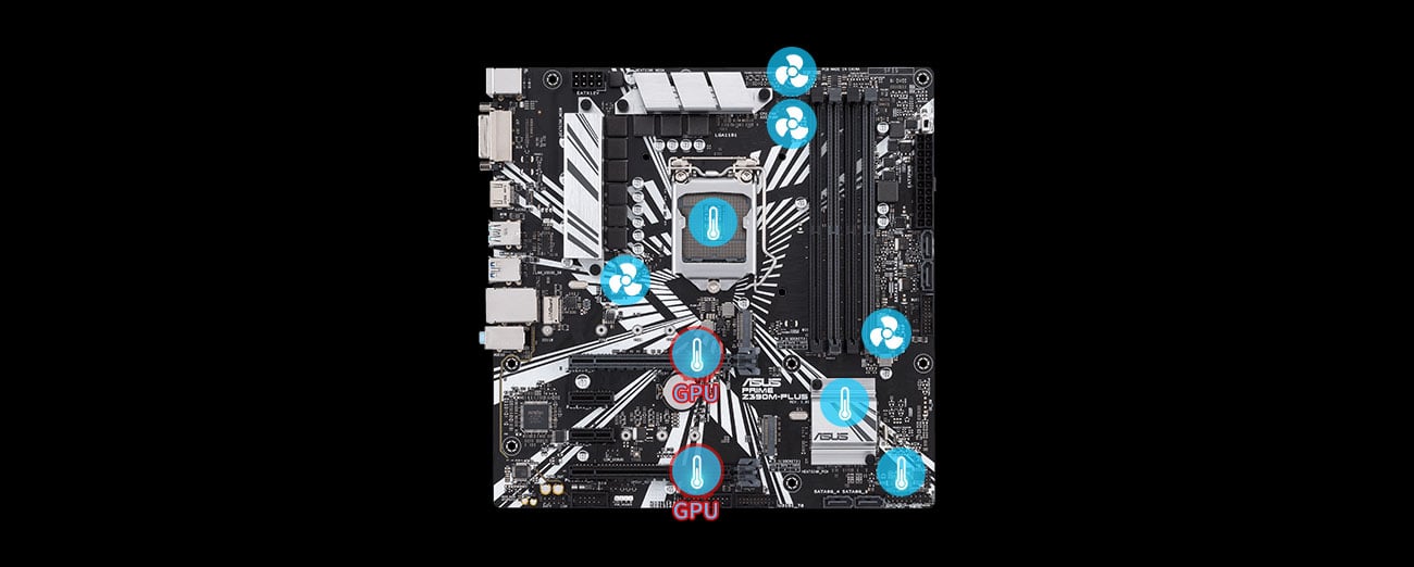 ASUS PRIME Z390M-PLUS Chłodzenie