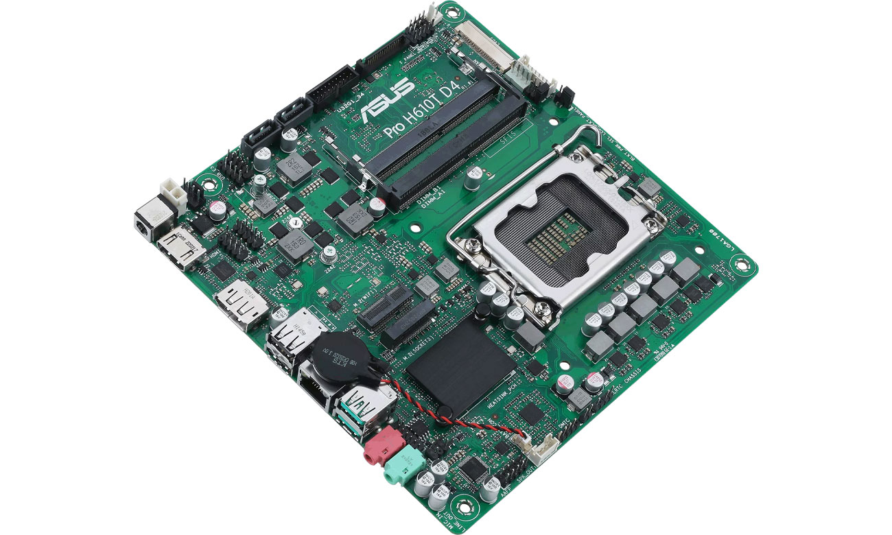 ASUS Pro H610T-CSM DDR4 Złącza