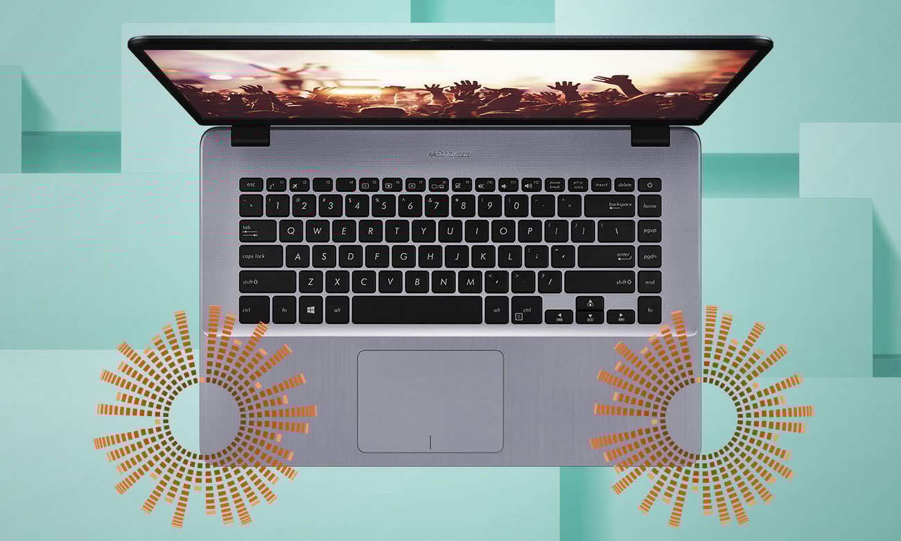 ASUS VivoBook 15 R520UA Ekspansywny dźwięk, dostrojony przez ekspertów