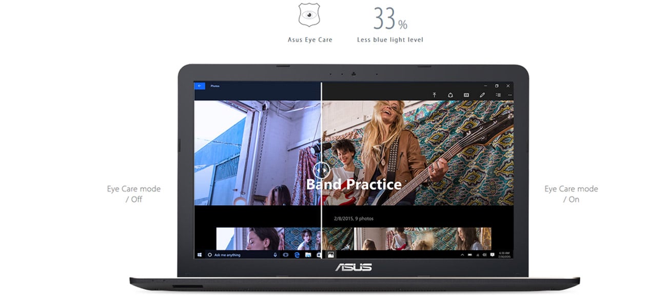 Laptop ASUS R540LA eye care