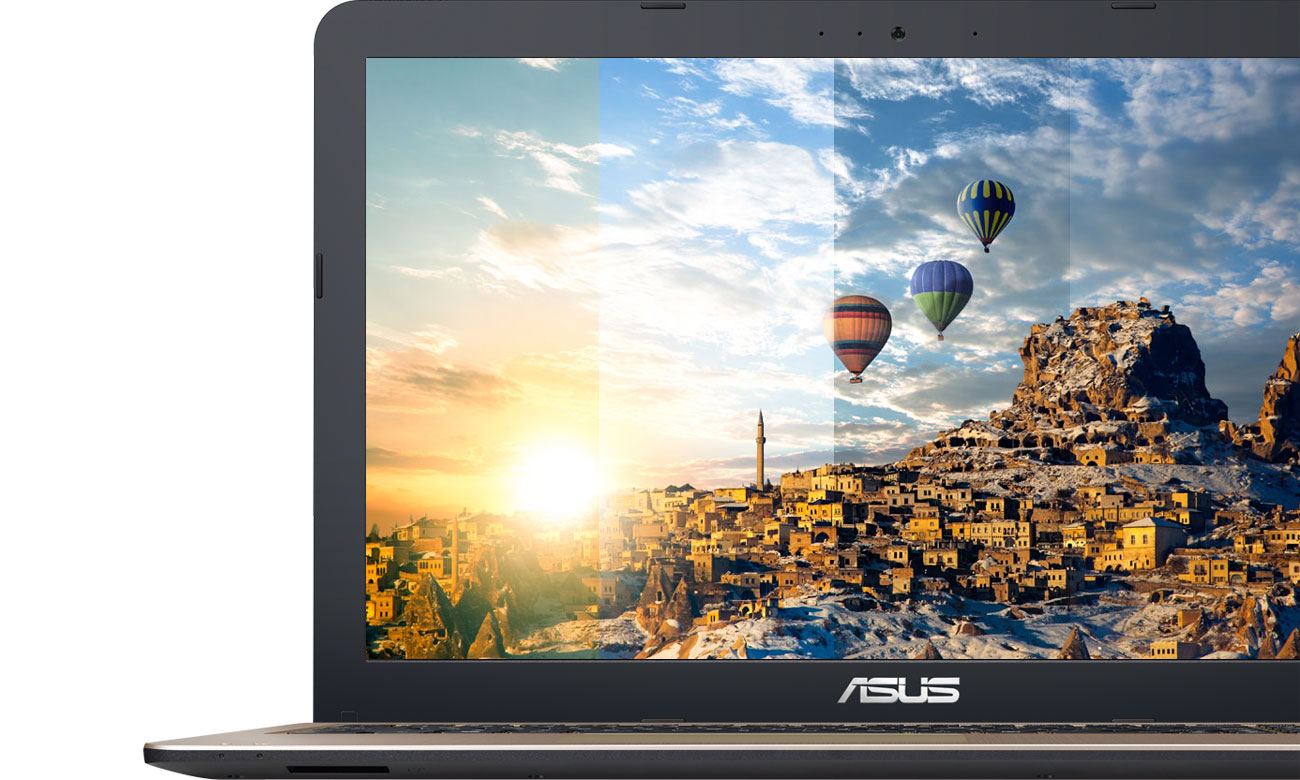 ASUS VivoBook R540MA ASUS Splendid Realistyczne, wciągające kolory