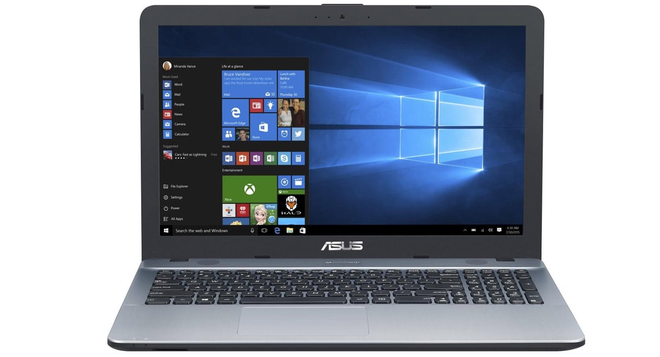 ASUS R541SA-XO391T ergonomiczna klawiatura