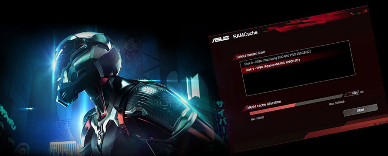 ASUS RAMPAGE V EDITION 10 RAMCache
