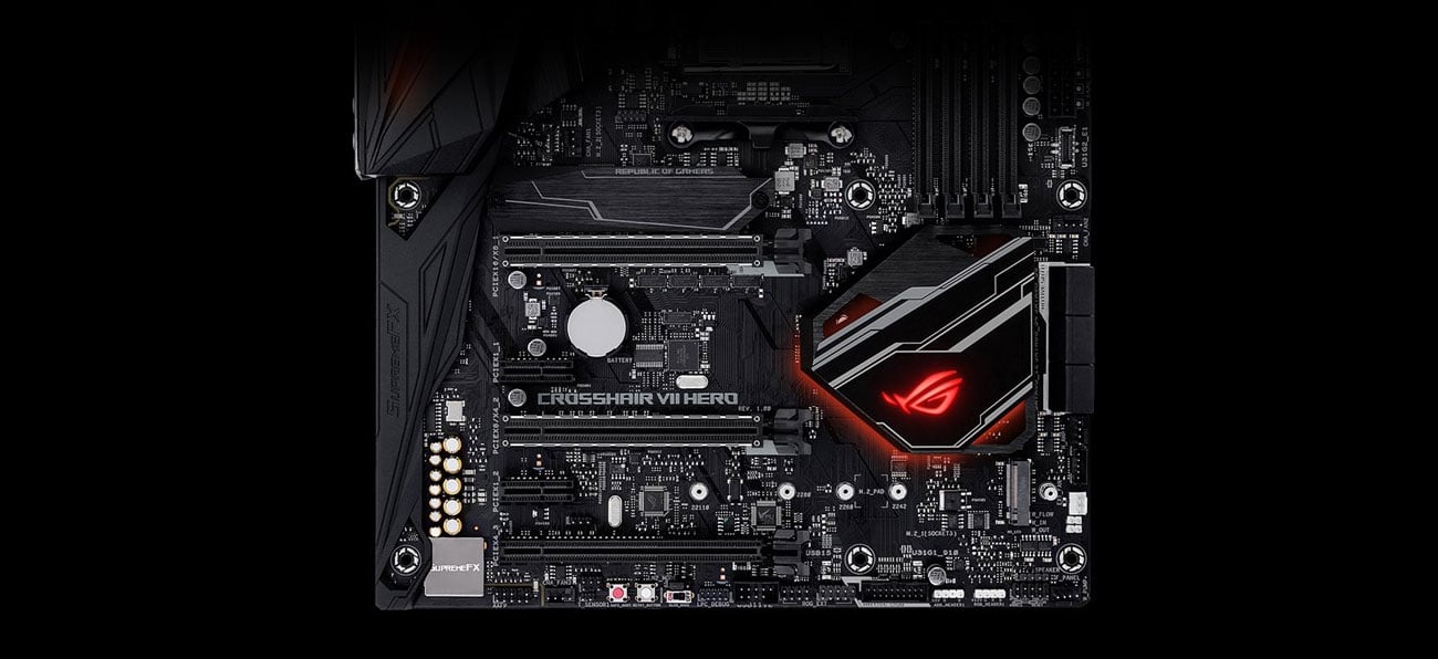 ASUS ROG CROSSHAIR VII HERO Złącza M.2 i USB