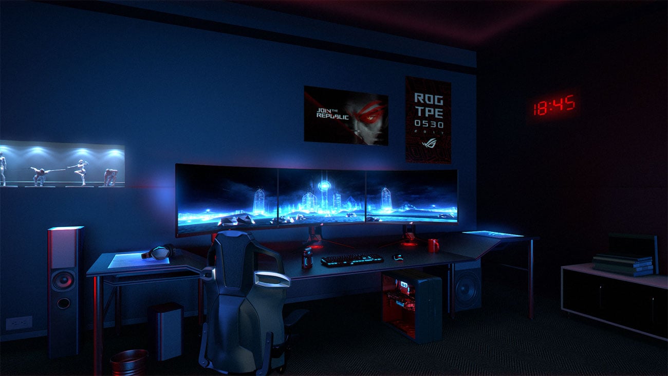 ASUS ROG PG27VQ Bezramkowa konstrukcja