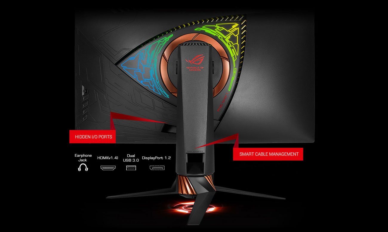 ASUS ROG PG27VQ Porty