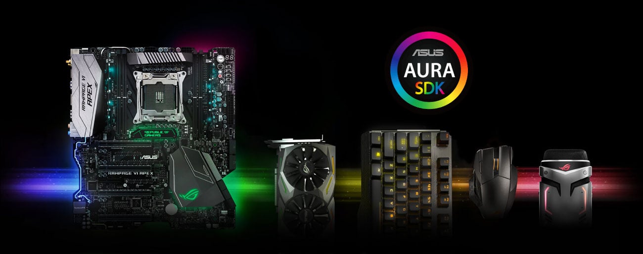 ASUS ROG RAMPAGE VI APEX Podświetlenie ASUS Aura