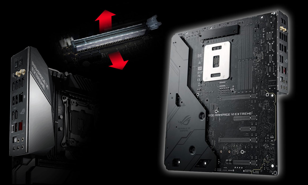 ASUS ROG RAMPAGE VI EXTREME Wzmocnienie PCIe SafeSlot