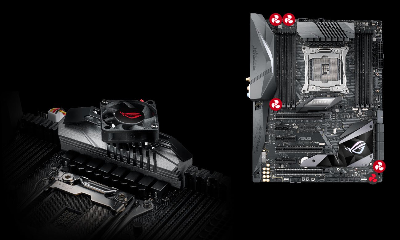 ASUS ROG STRIX X299-XE GAMING Chłodzenie