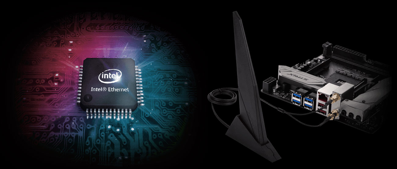 ASUS ROG STRIX X370-I GAMING Intel Ethernet Wi-Fi 802.11ac