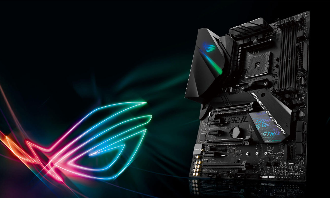 ASUS ROG STRIX X470-F GAMING Podświetlenie Aura Sync