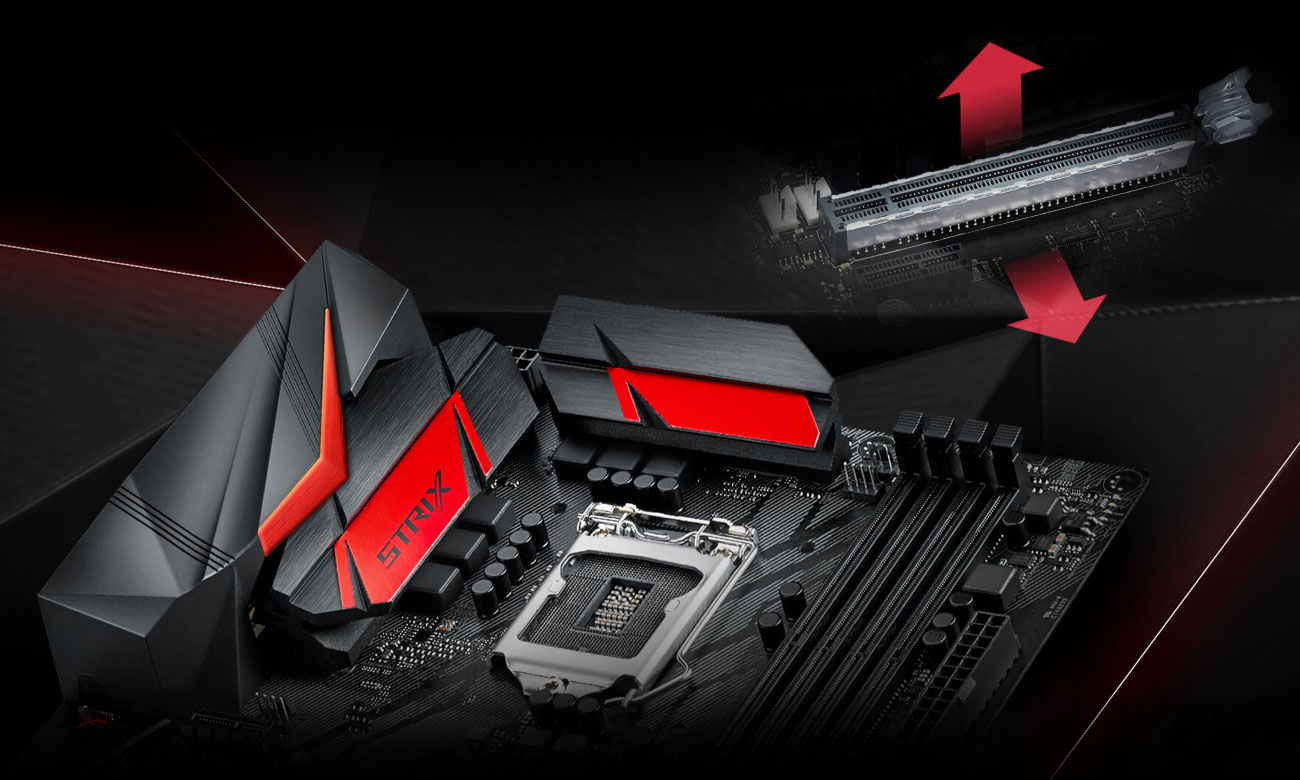 ASUS ROG STRIX Z370-H GAMING PCIe Safe Slot ESDGuard