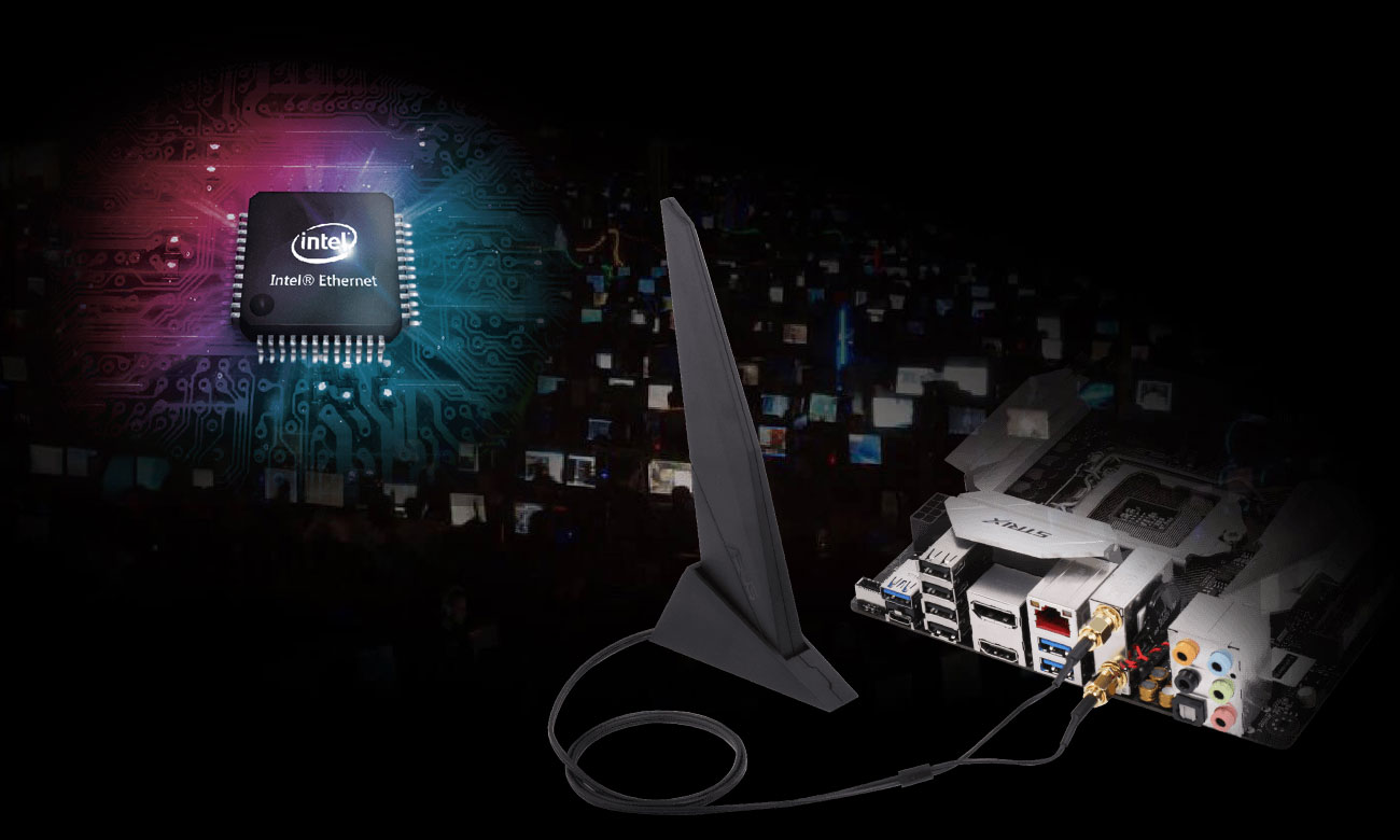 ASUS ROG STRIX Z370-I GAMING Intel Ethernet Wi-Fi 802.11 AC MU-MIMO
