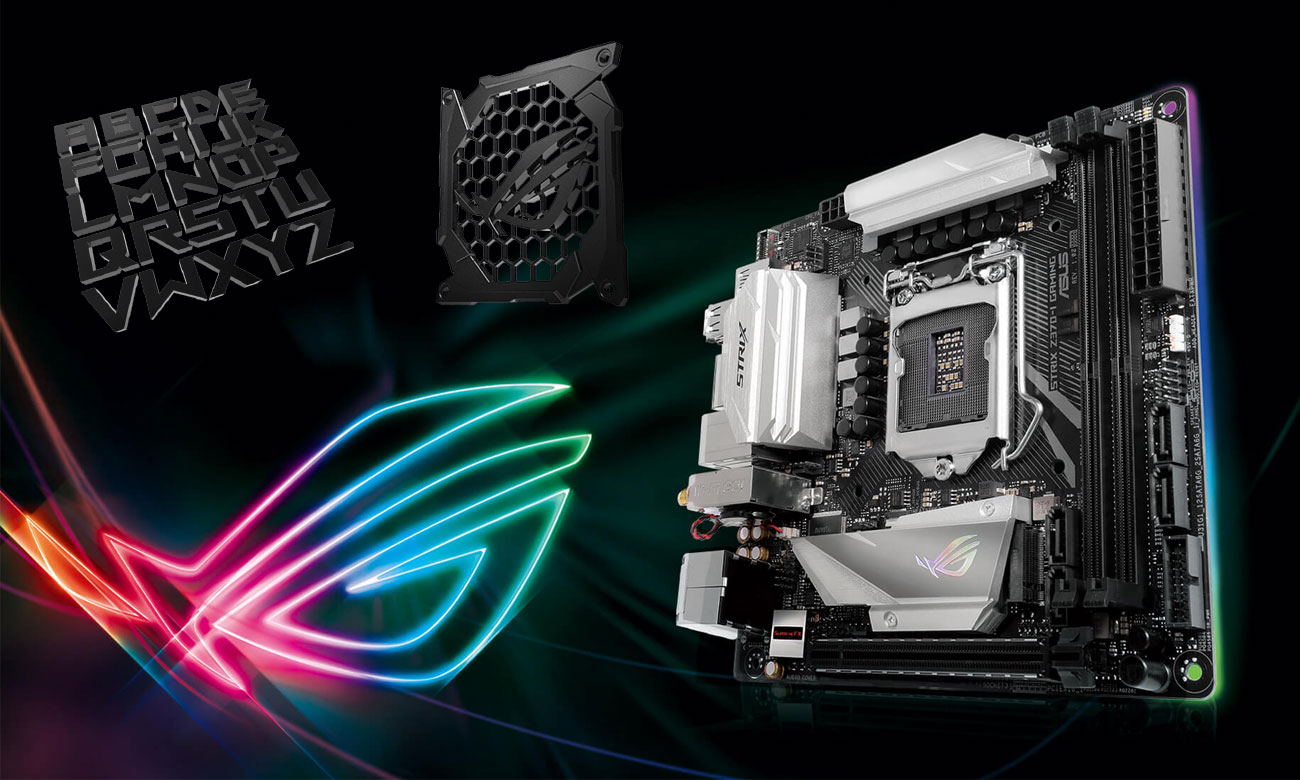 ASUS ROG STRIX Z370-I GAMING Podświetlenie LED Aura Sync RGB