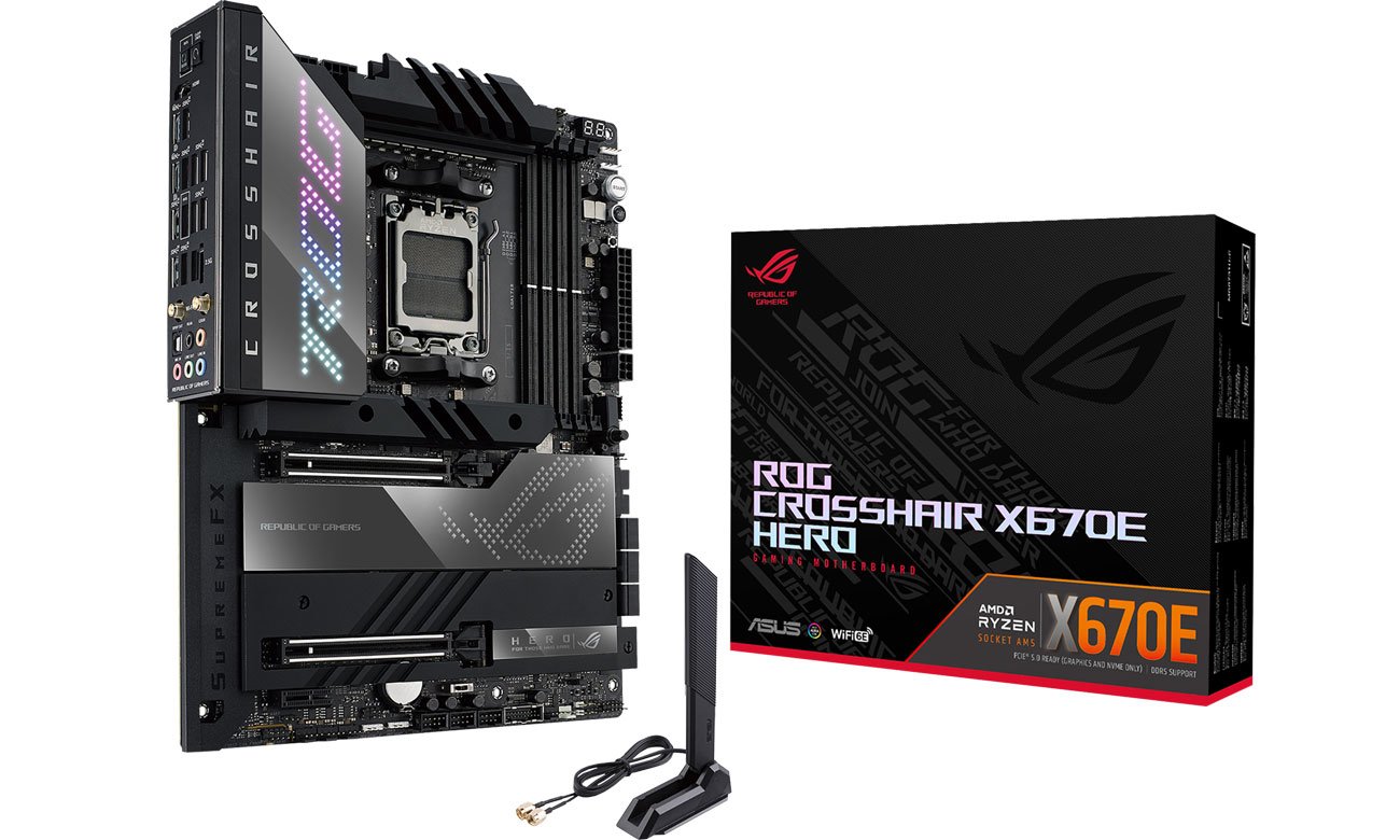 ASUS ROG CROSSHAIR X670E HERO Pyta gwna box