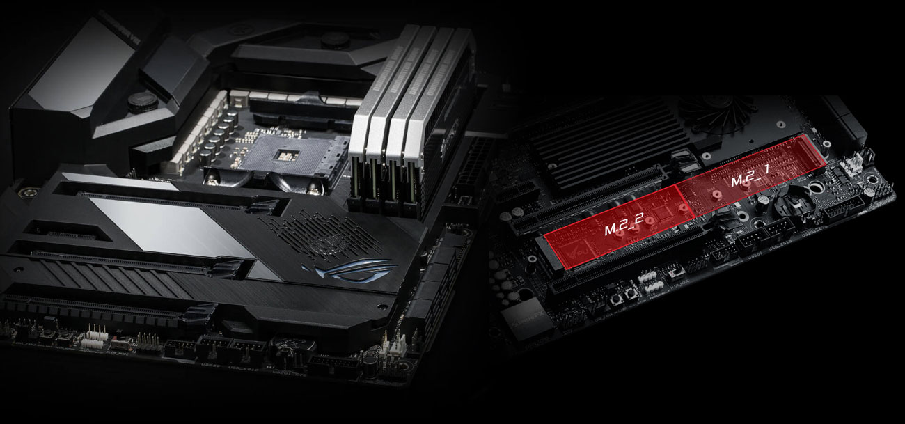 ASUS ROG Crosshair VIII Formula - Złącza PCI-E 4.0 M.2
