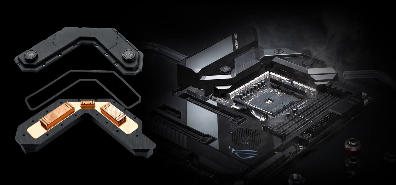 ASUS ROG Crosshair VIII Formula - Chłodzenie wodne