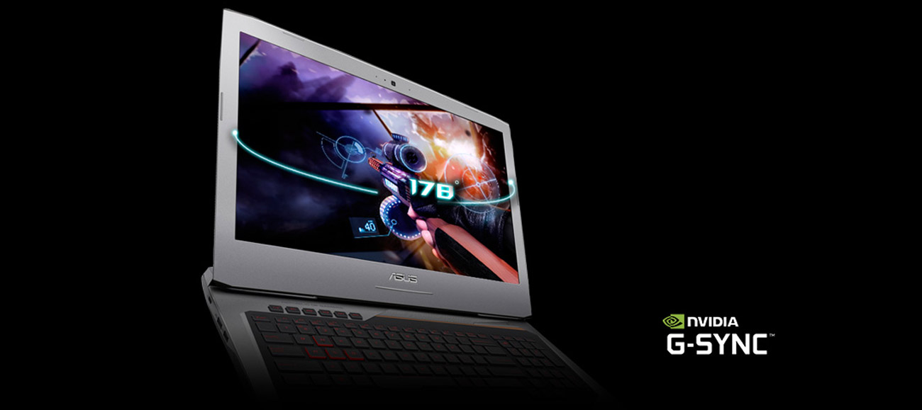 ASUS ROG G752VM kąt widzenia NVIDIA G SYNC