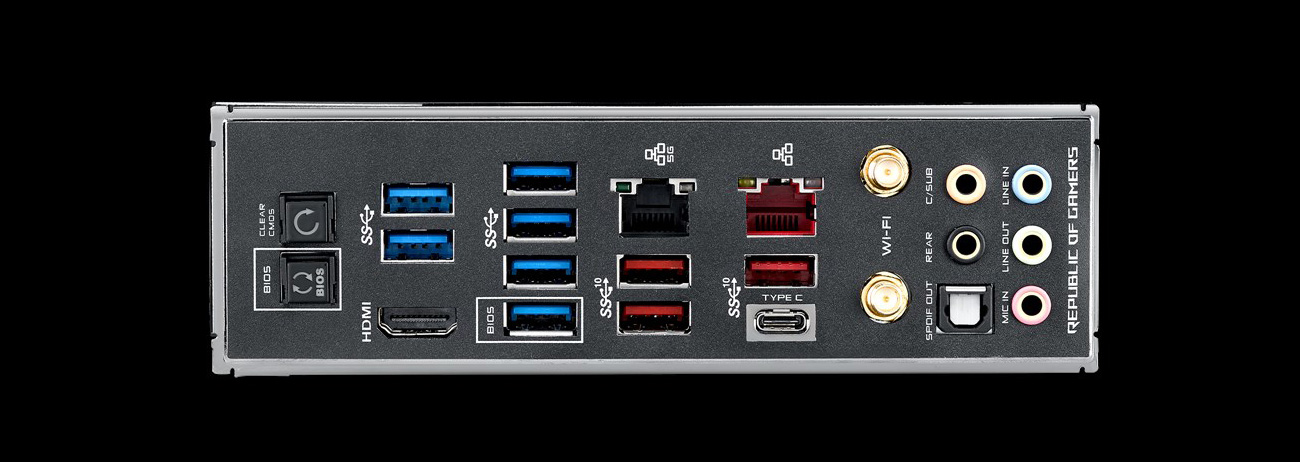 ASUS ROG MAXIMUS XI FORMULA Złącza USB
