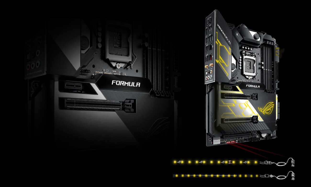 ASUS ROG MAXIMUS XI FORMULA Podświetlenie LED