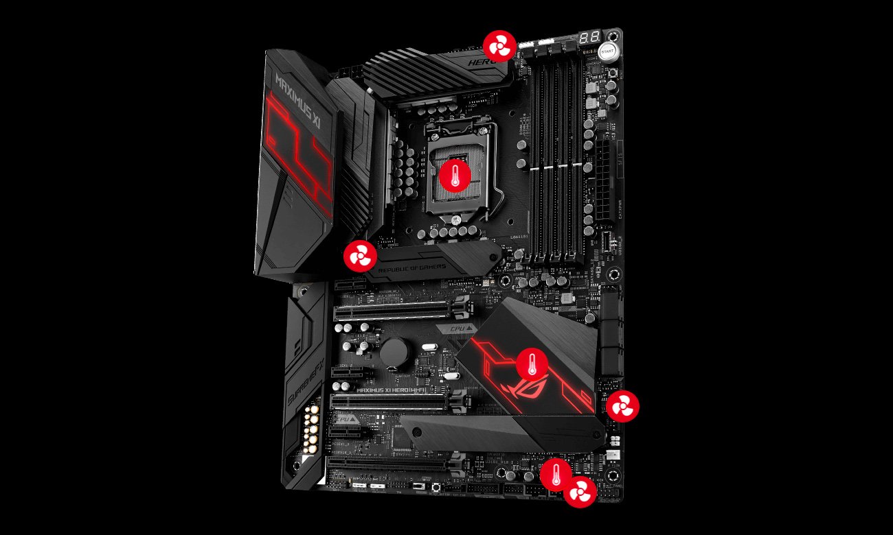ASUS ROG MAXIMUS XI HERO (WI-FI) Chłodzenie