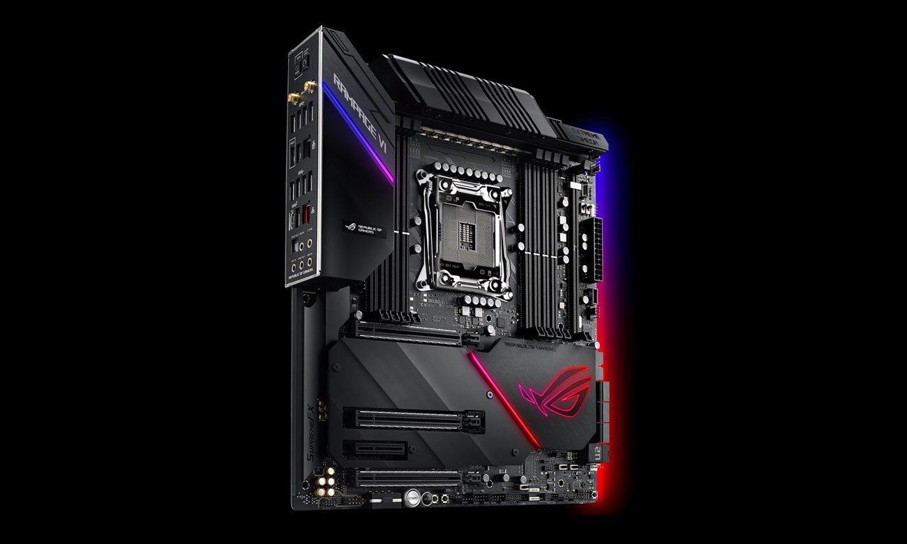 ASUS ROG RAMPAGE VI EXTREME OMEGA Podświetlenie RGB LED