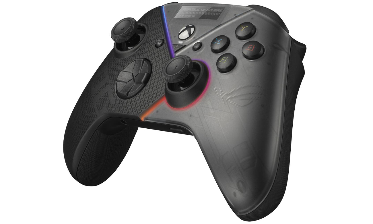 Kontroler ASUS ROG Raikiri - Widok od przodu pod kątem