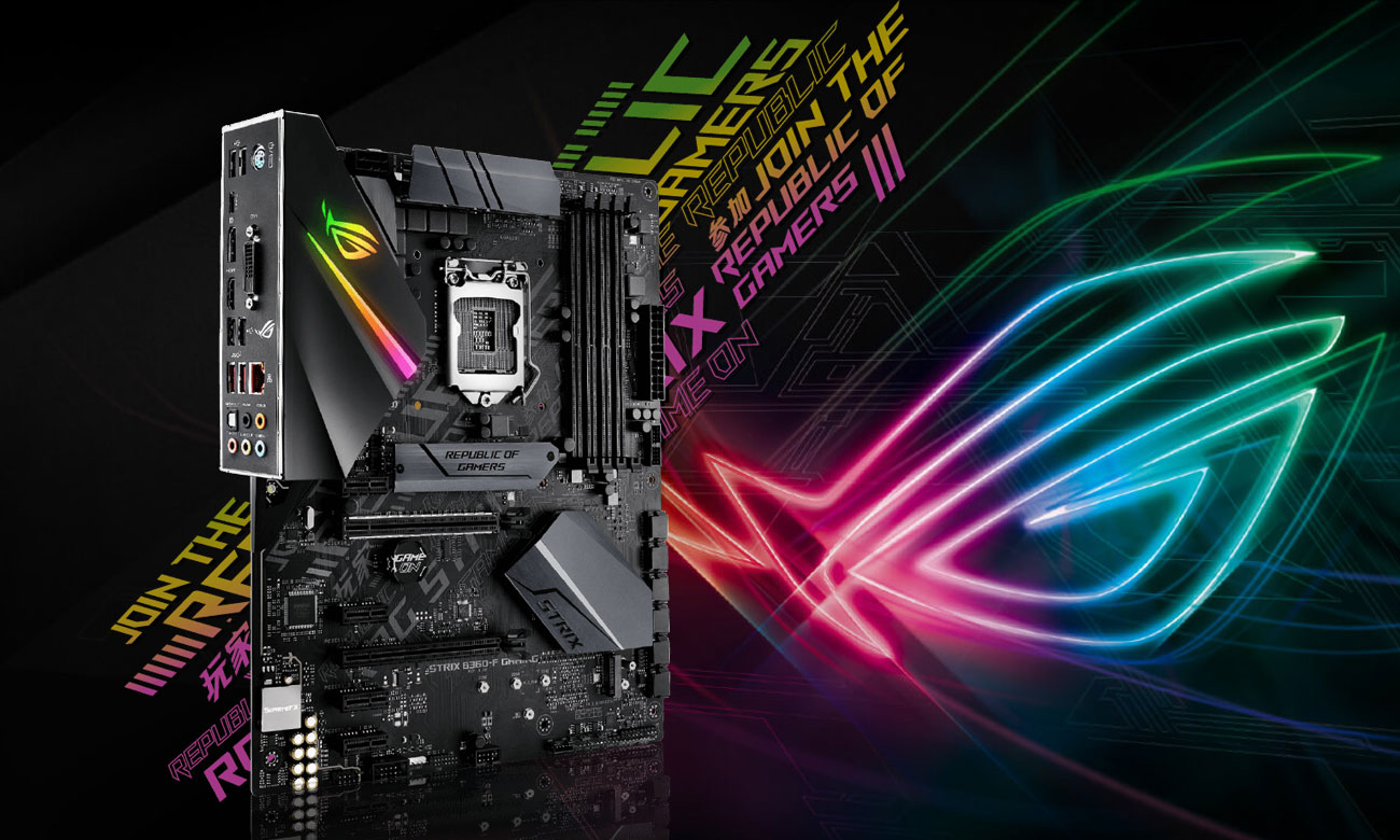Scheda Madre ASUS ROG Strix B360-F Gaming, ATX, LGA1151, DDR4, Doppio M.2, Aura Sync