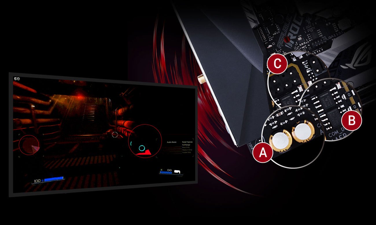 ASUS ROG STRIX B360-I GAMING Doskonały dźwięk z SupremeFX