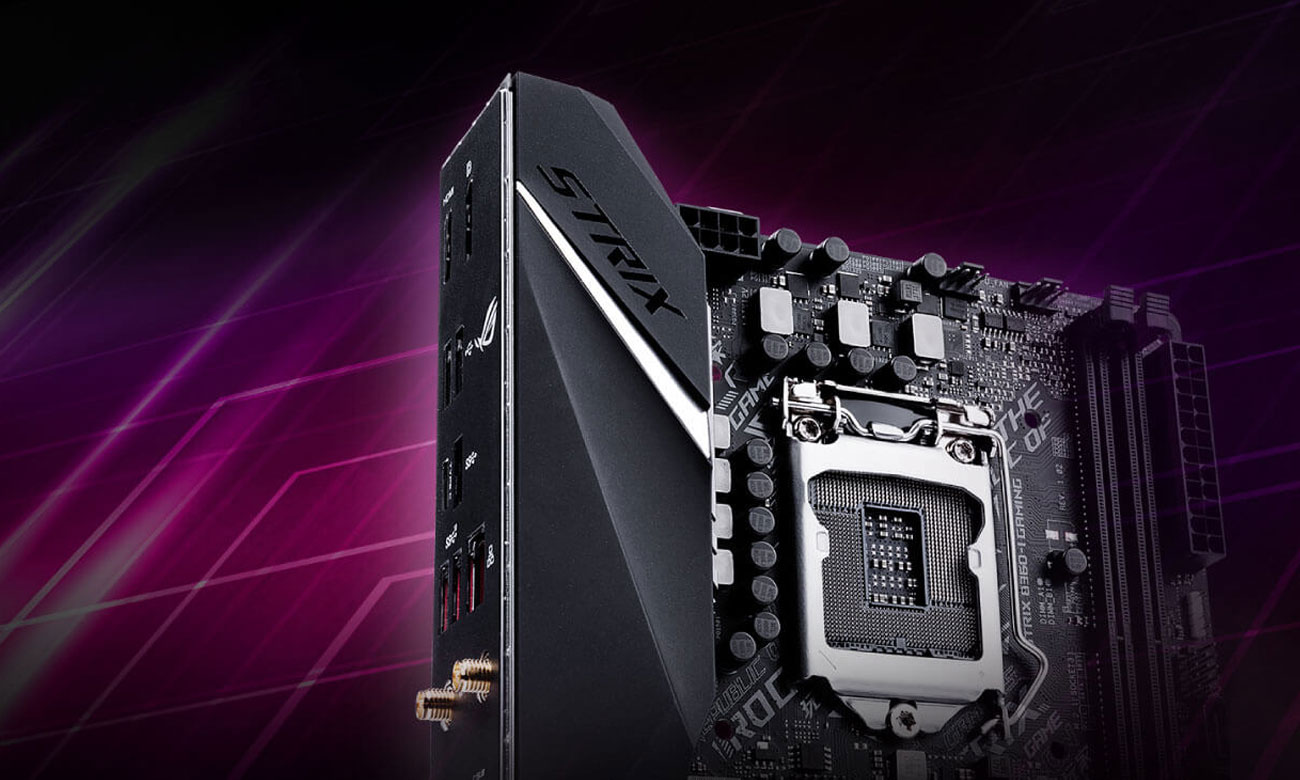 ASUS ROG STRIX B360-I GAMING Konstrukcja polepszająca chłodzenie