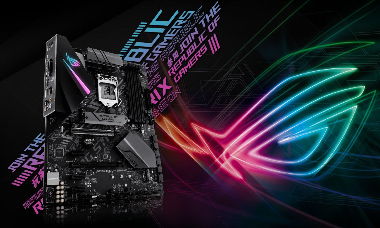 ASUS ROG STRIX H370-F GAMING Wydajna i stylowa płyta gamingowa