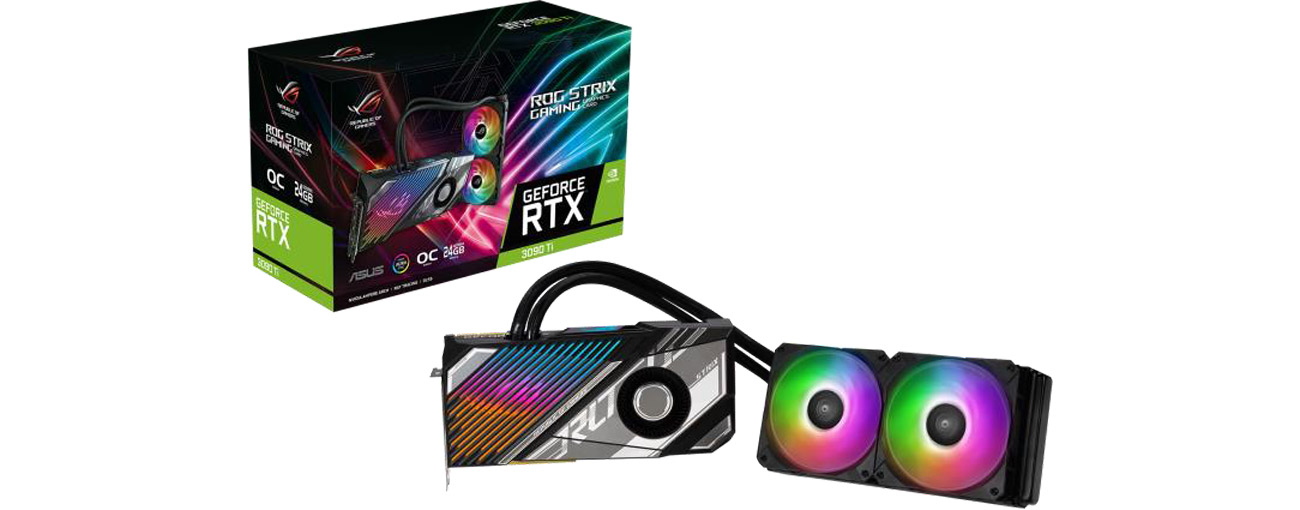 ASUS GeForce RTX 3090 Ti ROG STRIX LC OC karta graficzna box