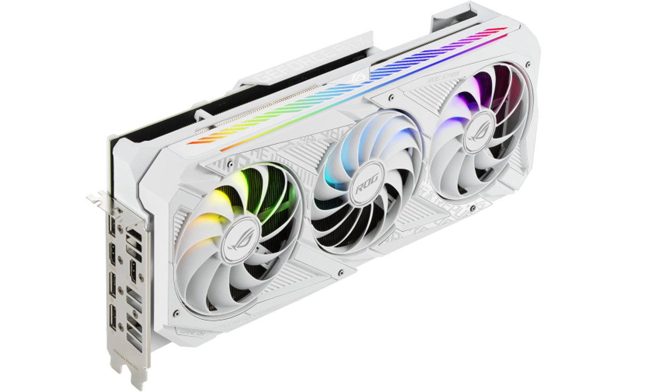 ROG STRIX GeForce RTX 3070 8GB ホワイト ASUS GeForce RTX 3070 ROG Strix White 8GB GDDR6 - Karty