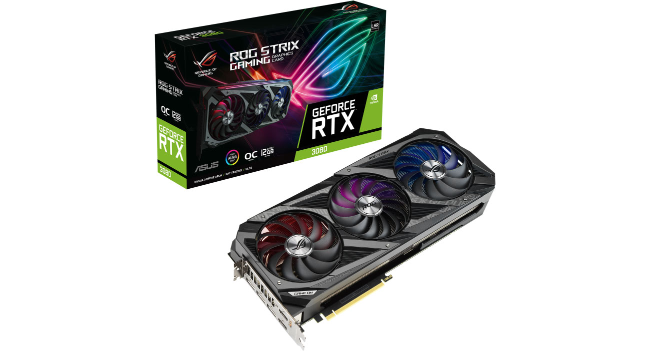 ASUS GeForce RTX 3080 ROG Strix OC 12 ГБ GDDR6X ROG-STRIX-RTX3080-O12G GAMING