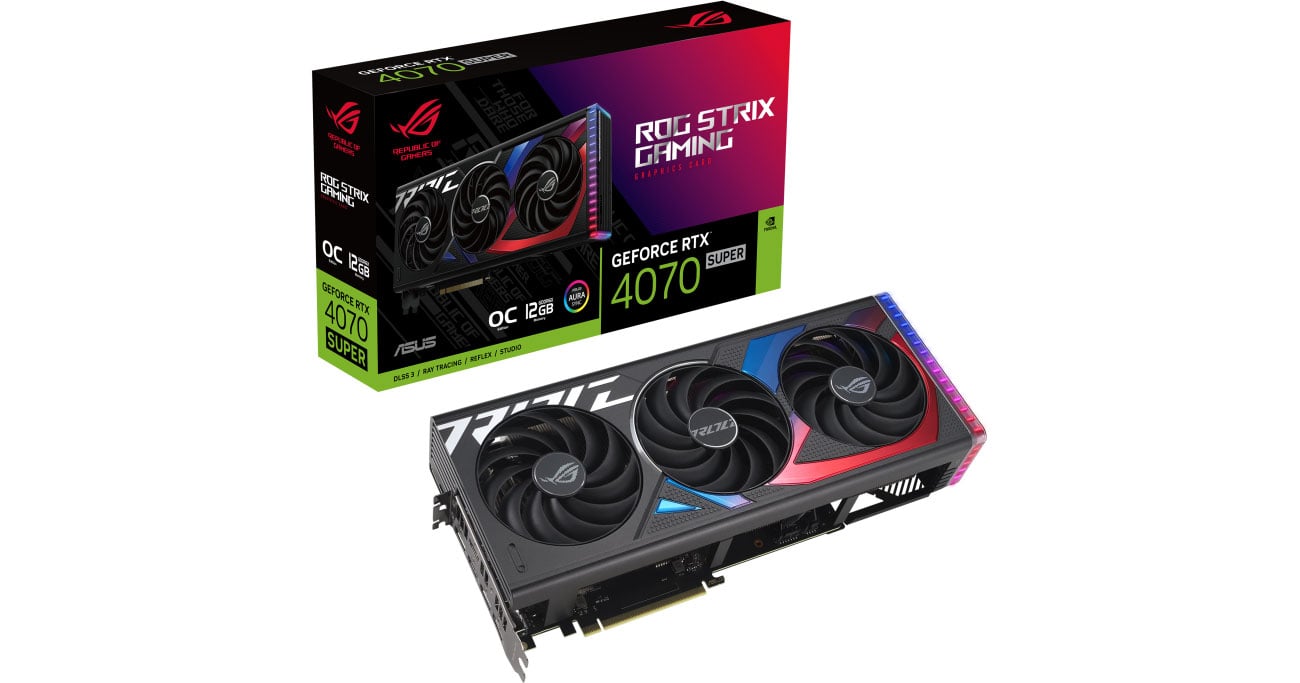 ASUS GeForce RTX 4070 SUPER ROG STRIX GAMING OC 12 ГБ GDDR6X