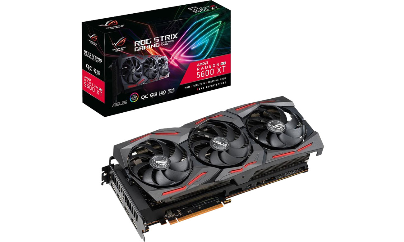 Karta graficzna AMD ASUS Radeon RX 5600 XT Strix Gaming OC 6GB GDDR6 ROG-STRIX-RX5600XT-O6G-GAMING