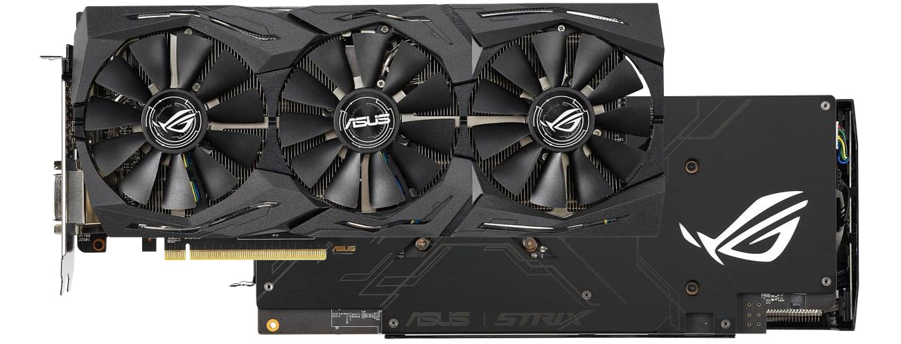 ROG Strix RX 590 Gaming Przód, tył, chłodzenie
