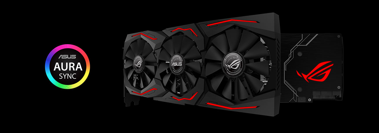 ROG Strix RX 590 Gaming Podświetlenie RGB
