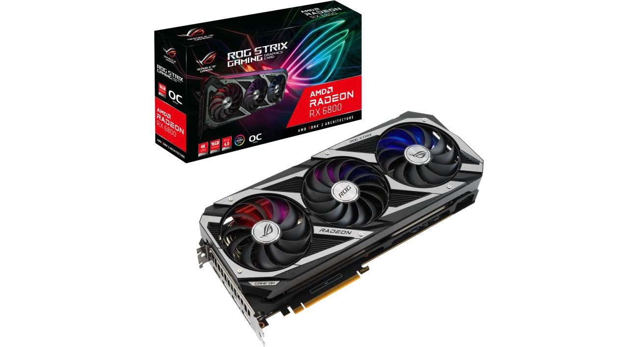 Karta graficzna AMD ASUS Radeon RX 6800 ROG Strix OC 16GB GDDR6 ROG-STRIX-RX6800-O16G-GAMING